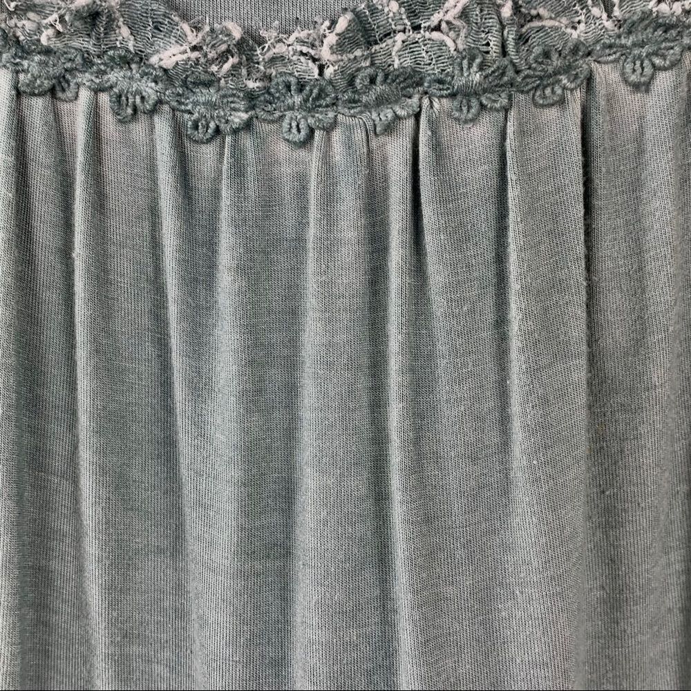 Pol‎ Green Boho Tiered Ruffled Lace Top - Picture 4 of 8